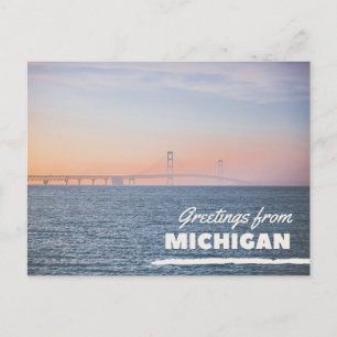 Tarjeta Postal de Saludos desde Michigan