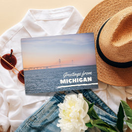 Tarjeta Postal de Saludos desde Michigan