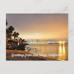 Tarjeta Postal de Saludos Desde San Diego, Califor
