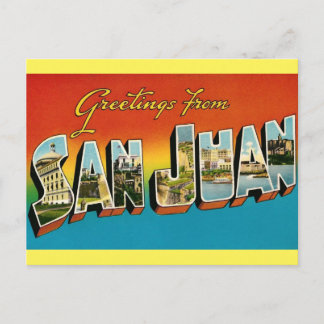 Tarjeta postal de SALUDOS DESDE SAN JUAN PUERTO RI