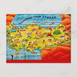 Tarjeta Postal de Saludos desde Turquía