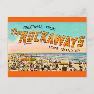  Tarjeta postal de salutación de Long Island Rocka
