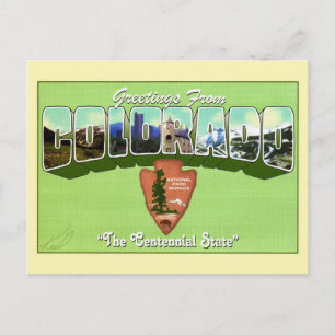 Tarjeta postal de salutación de los parques nacion