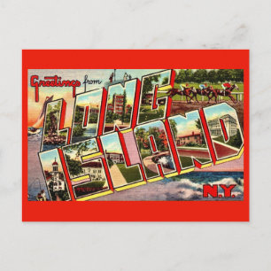 Tarjeta postal de salutaciones de Long Island