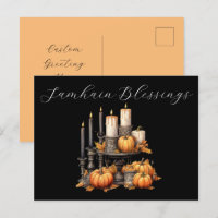 Tarjeta postal de Samhain Blessings