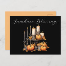 Tarjeta postal de Samhain Blessings