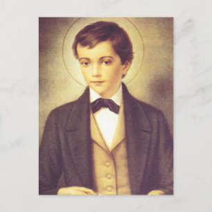 Tarjeta postal de San Domenico Savio alumno de Jua