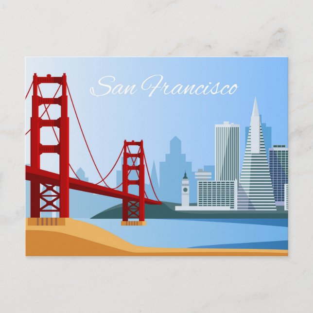 Tarjeta postal de San Francisco (Anverso)