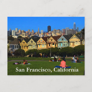 Tarjeta postal de San Francisco Painted Ladies #1
