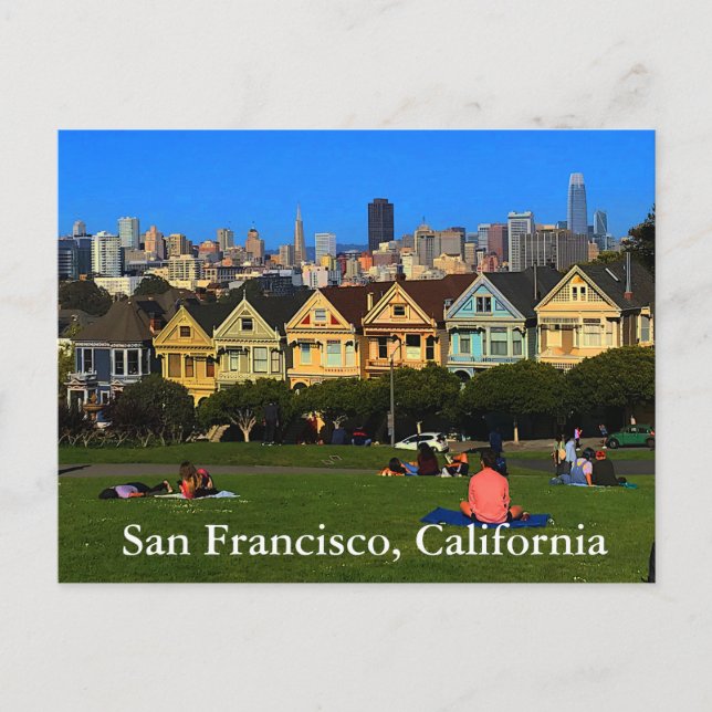 Tarjeta postal de San Francisco Painted Ladies #1 (Anverso)