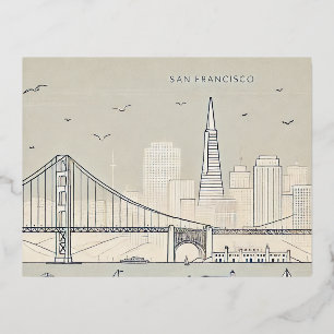 Tarjeta postal de San Francisco   Puente Golden Ga
