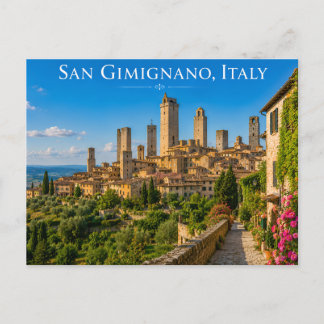 Tarjeta postal de San Gimignano Italia