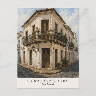 Tarjeta postal de San Juan Antiguo – Casa Colonial