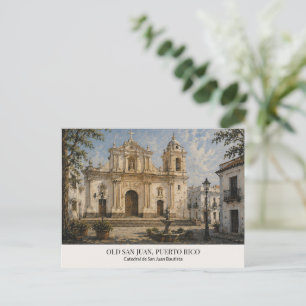 Tarjeta Postal de San Juan Antiguo Catedral San Ju