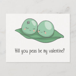 Tarjeta postal de San Valentín adorable.