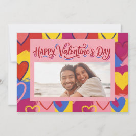 Tarjeta postal de San Valentín con estilo Pop Art