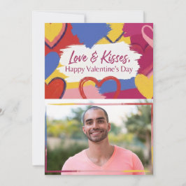 Tarjeta postal de San Valentín con estilo Pop Art