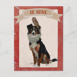Tarjeta postal de San Valentín de COLLIE & OWL