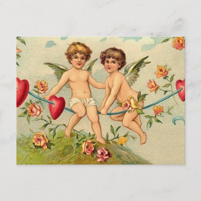 Tarjeta postal de San Valentín de época (Anverso)