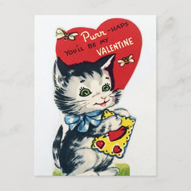 Tarjeta postal de San Valentín de Fiesta de San Va (Anverso)