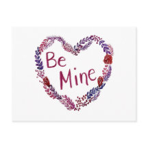 Tarjeta postal de San Valentín Sé Mía