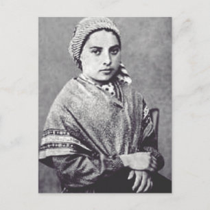 Tarjeta postal de Santa Bernadette Soubirous
