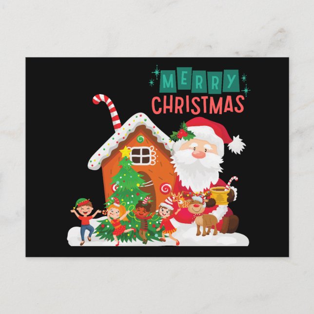 Tarjeta postal de Santa Claus (Anverso)