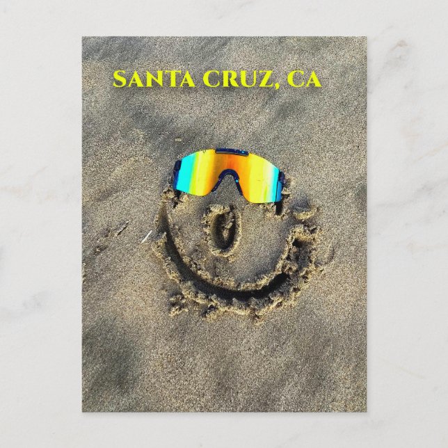 Tarjeta postal de Santa Cruz California (Anverso)