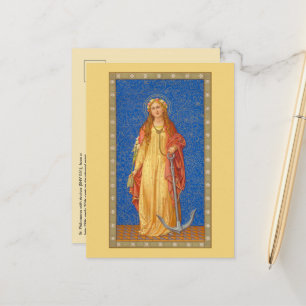 Tarjeta postal de Santa Filomena con ancla (SNV 05
