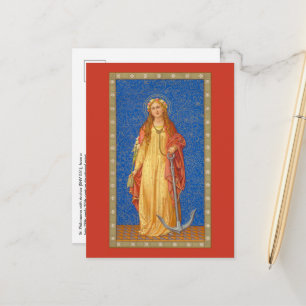 Tarjeta postal de Santa Filomena con ancla (SNV 05
