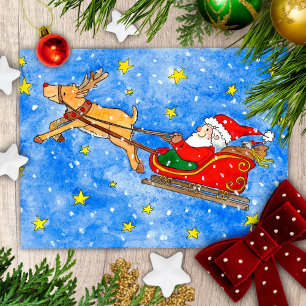 Tarjeta postal de Santa por Nicole Janes