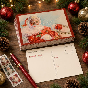 Tarjeta postal de Santas Sleigh Ride