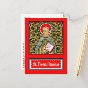 Tarjeta postal de Santo Tomás de Aquino (VVP 002)