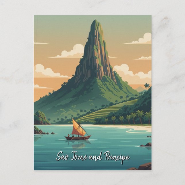 Tarjeta postal de Santo Tomé y Príncipe (Anverso)