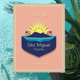 Tarjeta postal de São Miguel Azores Portugal