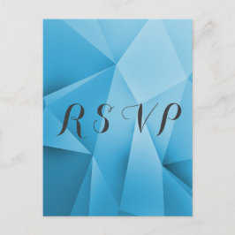 Tarjeta postal de Sapphire Jewel Tones Wedding RSV