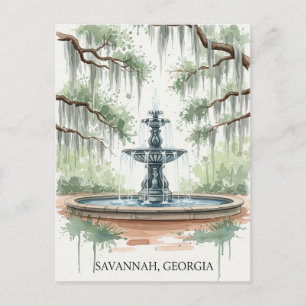 Tarjeta postal de Savannah Georgia