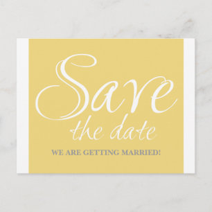 Tarjeta postal de Save the Date de caligrafía, Ama