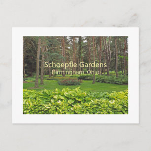 TARJETA POSTAL DE SCHOEPFLE GARDEN (OHIO)