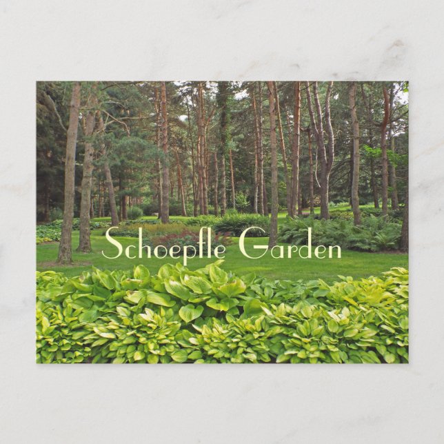 TARJETA POSTAL DE SCHOEPFLE GARDEN (OHIO) (Anverso)