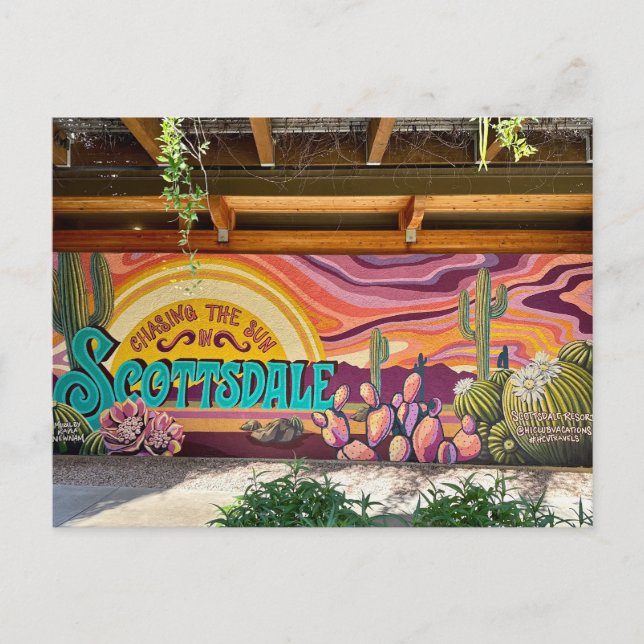 Tarjeta postal de Scottsdale, Arizona (Anverso)