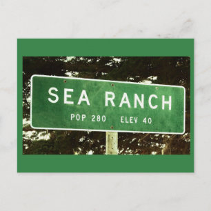 Tarjeta postal de Sea Ranch California