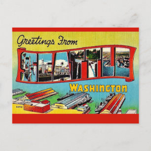 Tarjeta postal de Seattle Washington