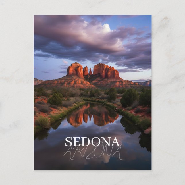 Tarjeta postal de Sedona Arizona (Anverso)