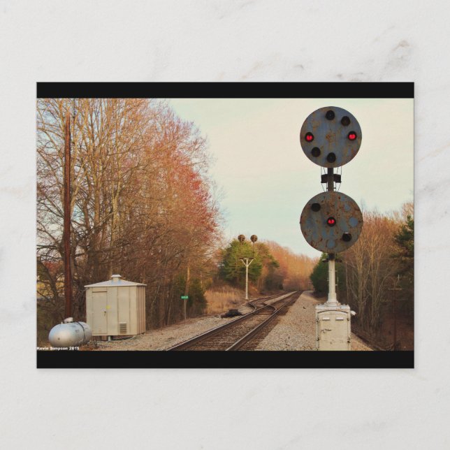 TARJETA POSTAL DE SEÑALES NORFOLK Y OCCIDENTAL (Anverso)