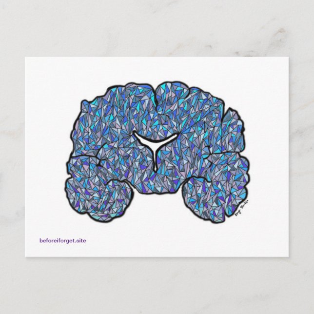 Tarjeta postal de sensibilización de Alzheimer - A (Anverso)