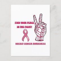 Tarjeta postal de sensibilización sobre el cáncer 