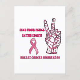 Tarjeta postal de sensibilización sobre el cáncer 