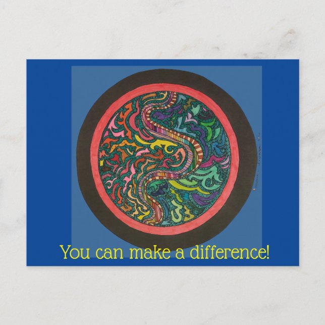 Tarjeta postal de sensibilización sobre la trata d (Anverso)