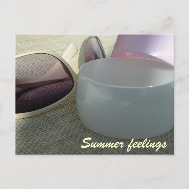 Tarjeta postal de sentimientos de verano (Anverso)